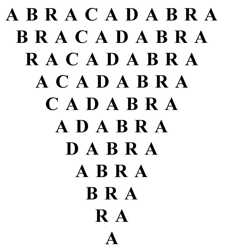 abracadabra